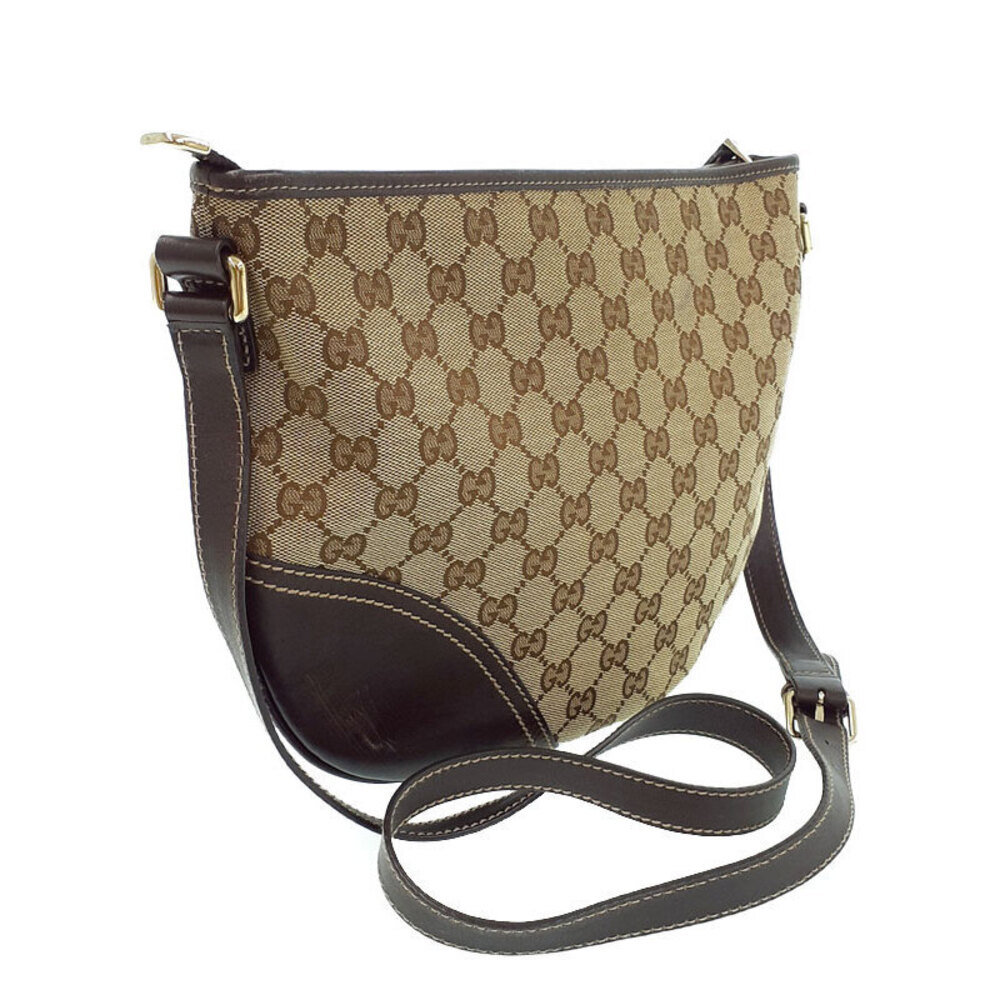Gucci bag GG Half Britt Moon Monogram Brown Hobo